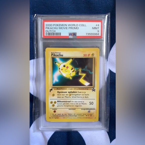 PSA Graded 9 2000 Pikachu Movie Promo (Dutch) - Picture 1 of 2